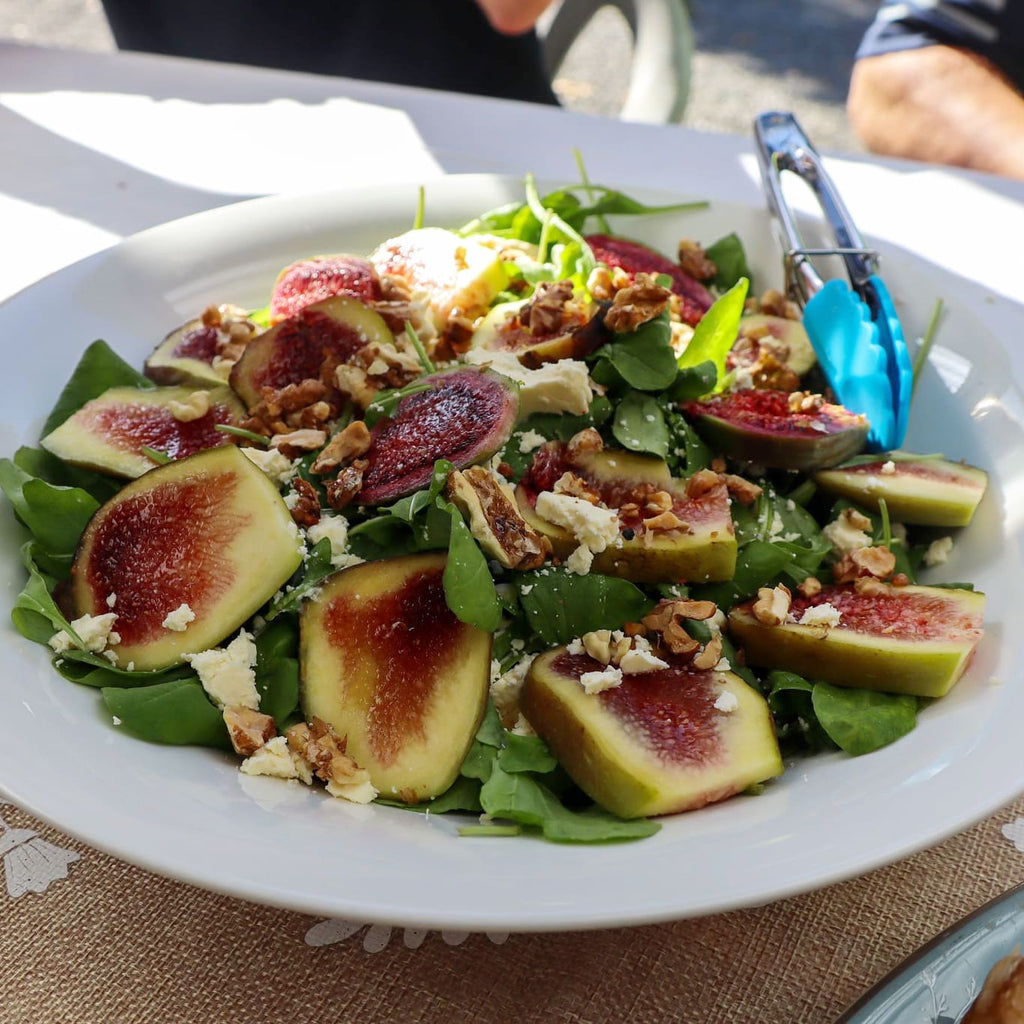 Fresh Fig, Feta  + Maple Toasted Walnut Salad